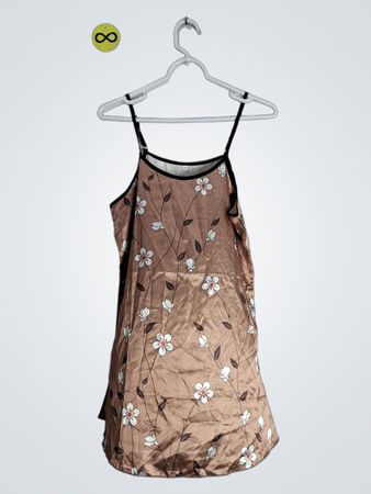 Brown Floral Tank Top