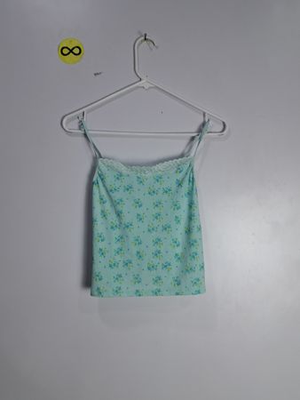 Green Floral Camisole