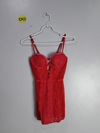 Victoria's Secret Red Lace Chemise