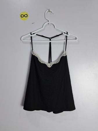 Black Lace Trim Camisole