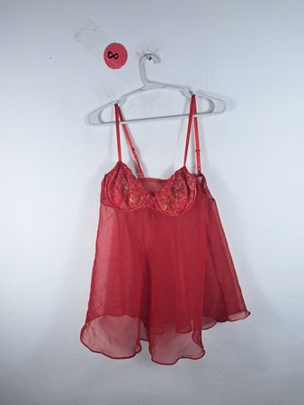 Red Sheer Camisole