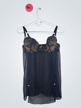 Black Sheer Lace Camisole