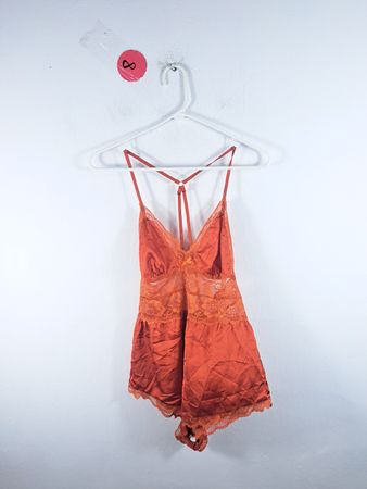 Orange Lace Chemise
