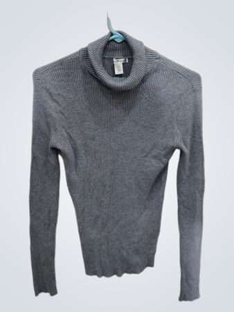 Gray Turtleneck Sweater