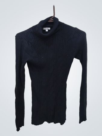 Grene Black Turtleneck Sweater