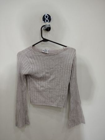 Hippie Rose Ribbed Knit Sweater