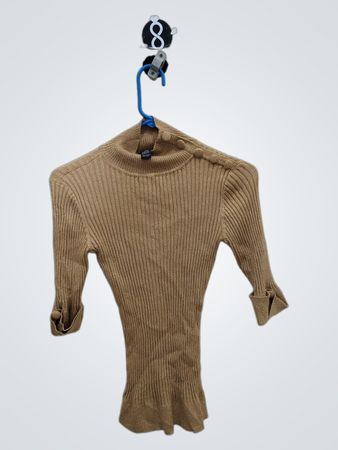 Brown Knit Top