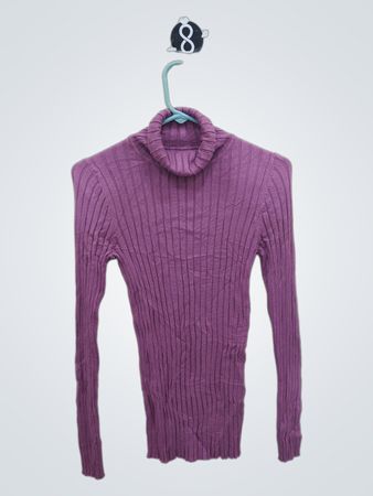 George Purple Turtleneck Sweater