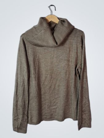 Brown Turtleneck Sweater