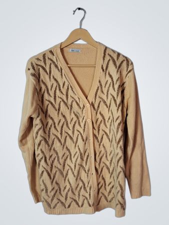 Tan Knit Cardigan
