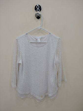 White Long-Sleeve Blouse