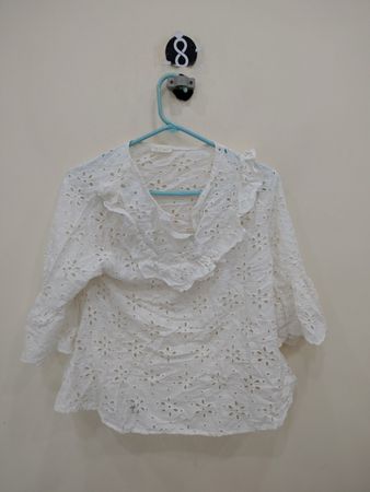 White Eyelet Blouse