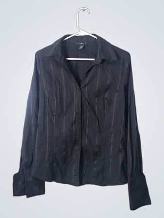 H&M Black Striped Shirt