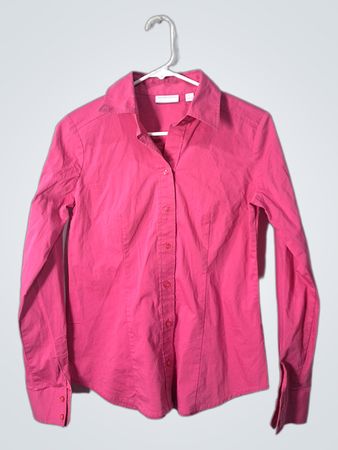 Pink Long-Sleeve Button-Down Shirt