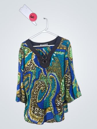 Blouse with Abstract Pattern