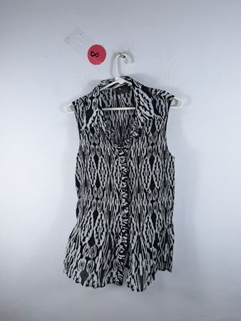 Black and White Patterned Dress
