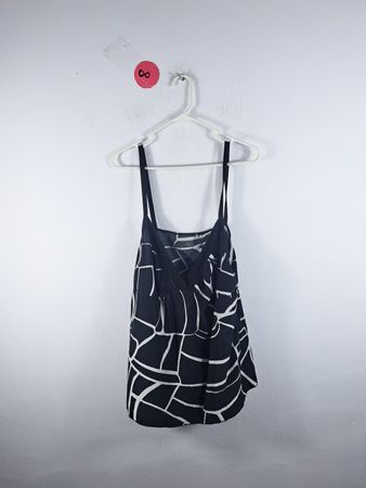 Black and White Patterned Tank Top