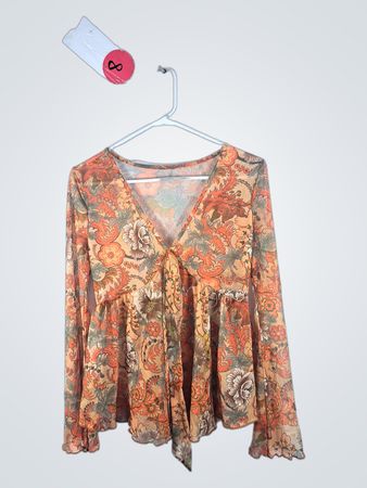 Floral Long-Sleeve Top