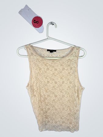 Forever 21 Beige Lace Cami Top