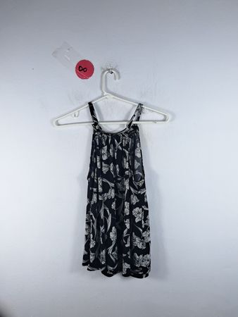 Black and White Floral Dress