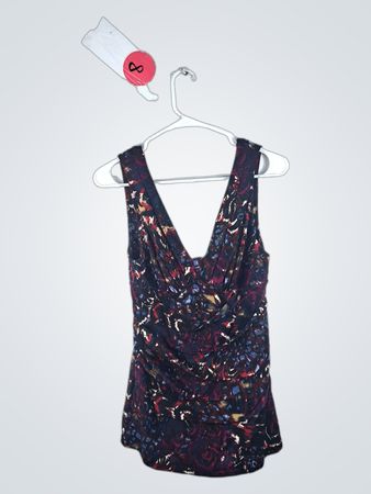 Blouse with Multicolored Pattern