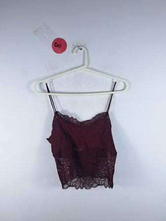 Maroon Lace Camisole