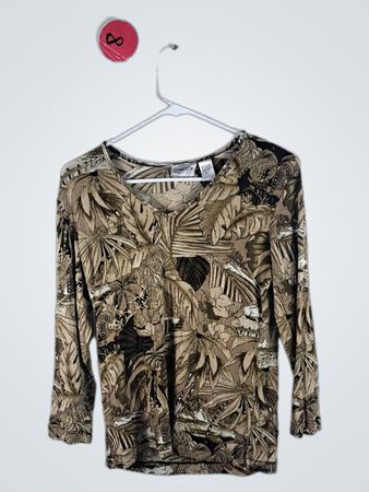 Chico's Travelers Long Sleeve Top
