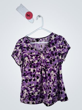 east5th Purple Floral Blouse