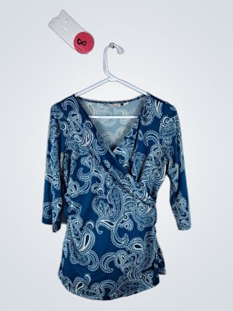 Blue Paisley Blouse