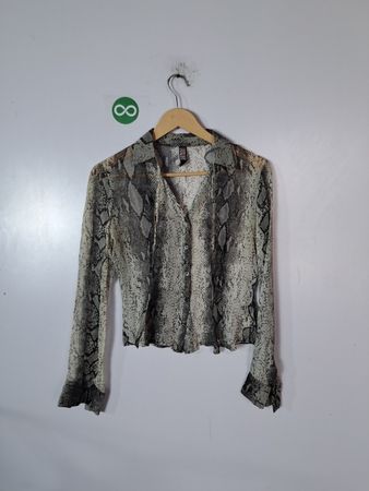 Snakeskin Pattern Blouse