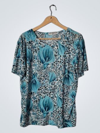 ANGDERSON Blue Floral Shirt