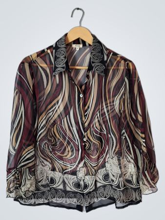 NICOLA Blouse with Abstract Pattern