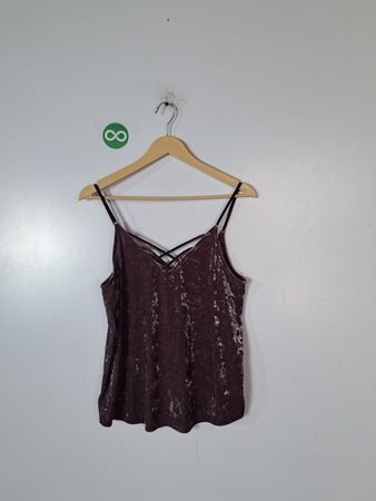 Purple Velvet Tank Top