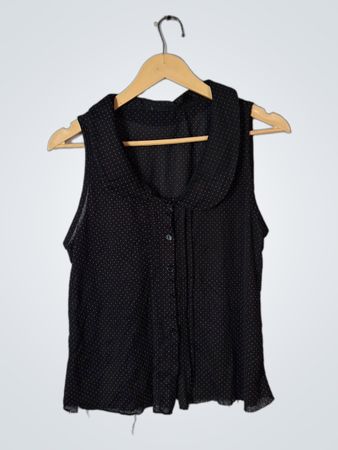 Black Polka Dot Blouse