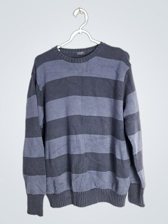 John Gall Striped Crewneck Sweater