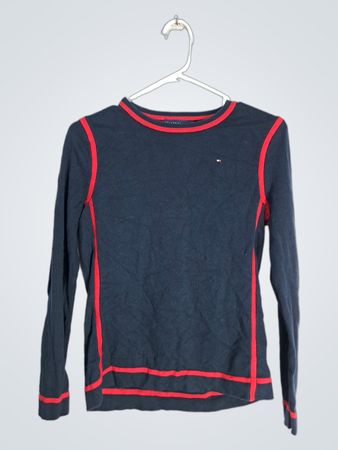 Tommy Hilfiger Navy Long-Sleeve Crewneck Sweater