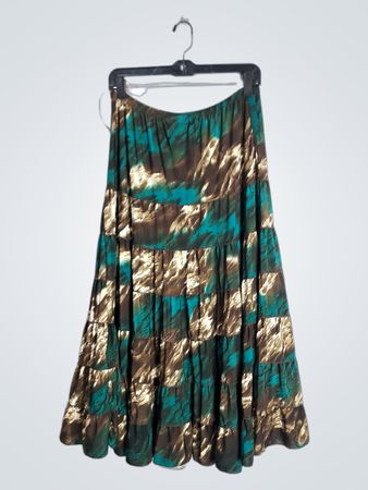 Rachel Rose Tiered Printed Skirt