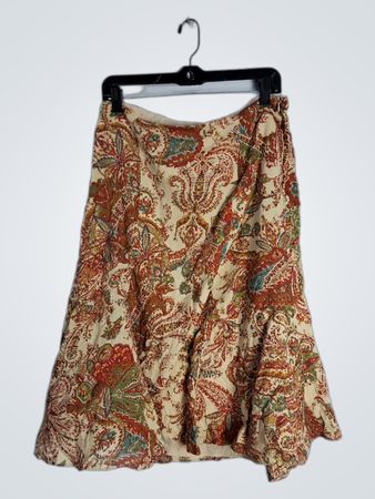 American Living Paisley Skirt