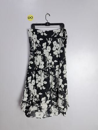 Chaps Floral Print Skirt