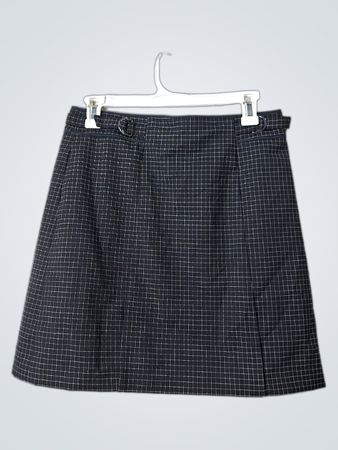 Club Monaco Black Plaid Skirt