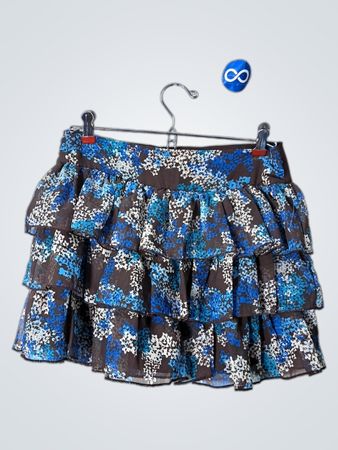 SVS Floral Ruffled Skirt