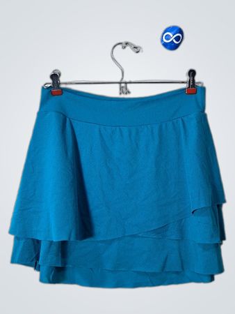 SKYE Teal Ruffled Skirt