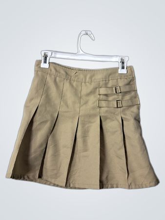 French Toast Pleated Skirt