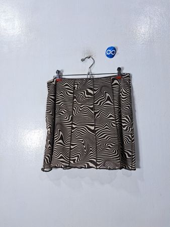 Civic Zebra Pattern Skirt