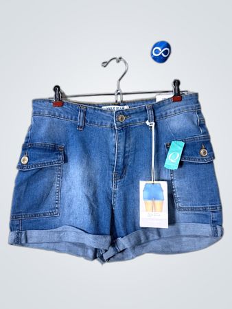 Wax Jean Denim Shorts