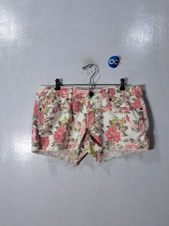 Floral Denim Shorts