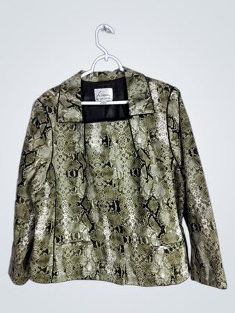 Linea Snakeskin Print Jacket