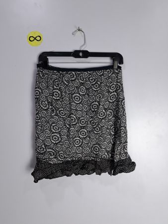 Black Floral Skirt