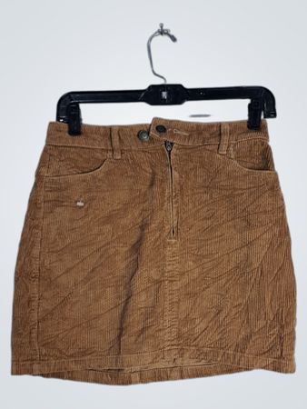 Brown Corduroy Skirt