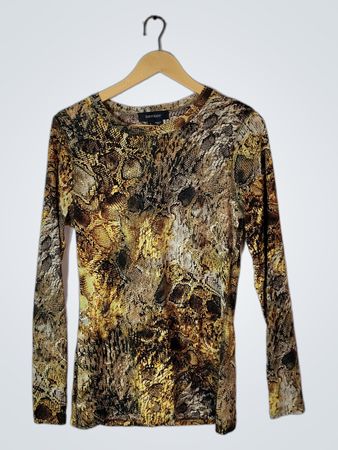 Karen Kane Snakeskin Print Top